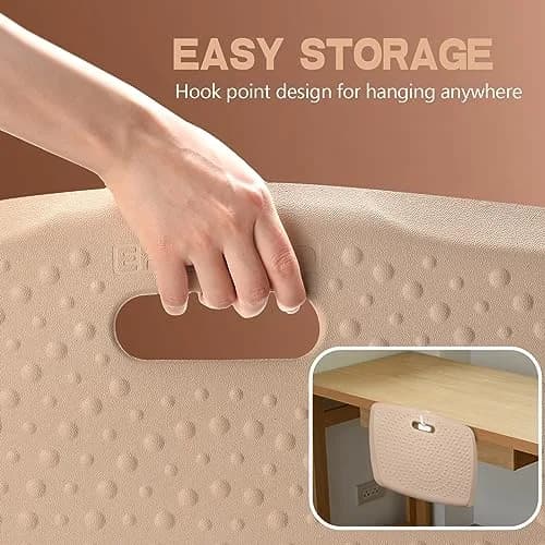 ergohead Anti Fatigue Floor Mat with Massage Points | Rose Gold, 17" x 22" | Cushioned Support for Office & Kitchen thumbnail 7