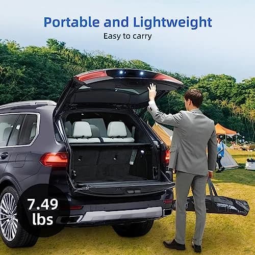 AODIOU 120 Inch Portable Projector Screen with Stand & Carry Bag | Wrinkle-Free HD 4K Outdoor Movie Screen thumbnail 3