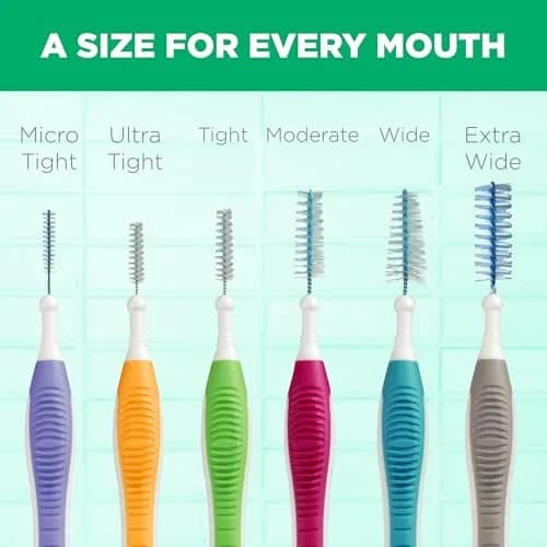 GUM Proxabrush Go-Betweens Tight Interdental Brushes 40 Count (4 Packs) | Clinically Designed for Tight Spaces thumbnail 5