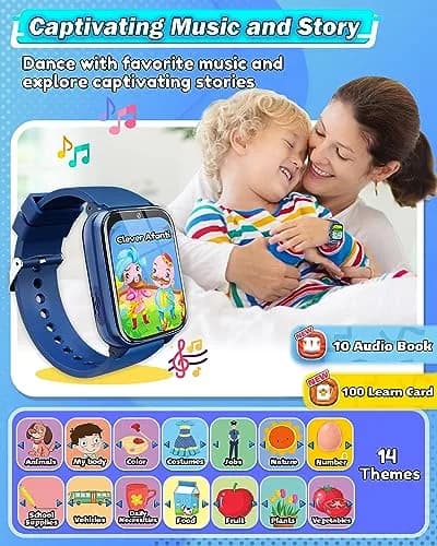Sueseip Kids Watch for Boys, Touchscreen Dual Cameras, 1.69" HD Display, Educational & Entertainment Features thumbnail 3