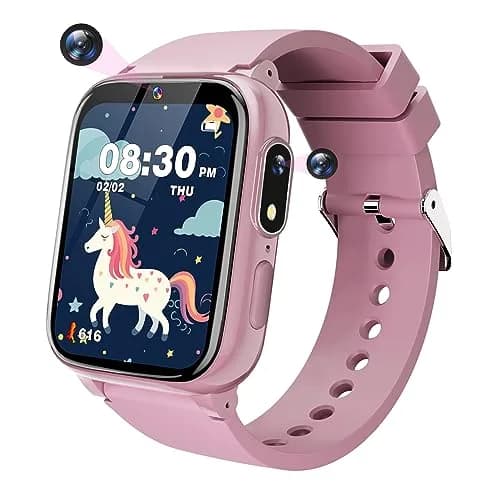 Sueseip Kids Smart Watch 1.69" Touchscreen Pink | Educational & Entertaining thumbnail 1