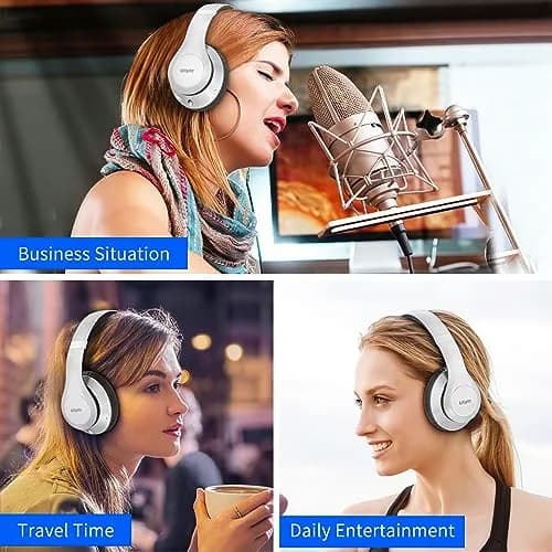 Uliptz Bluetooth Headphones Over Ear, Wireless HiFi Stereo Foldable Headset with 65 Hours Playtime | Bluetooth 6.0 thumbnail 7
