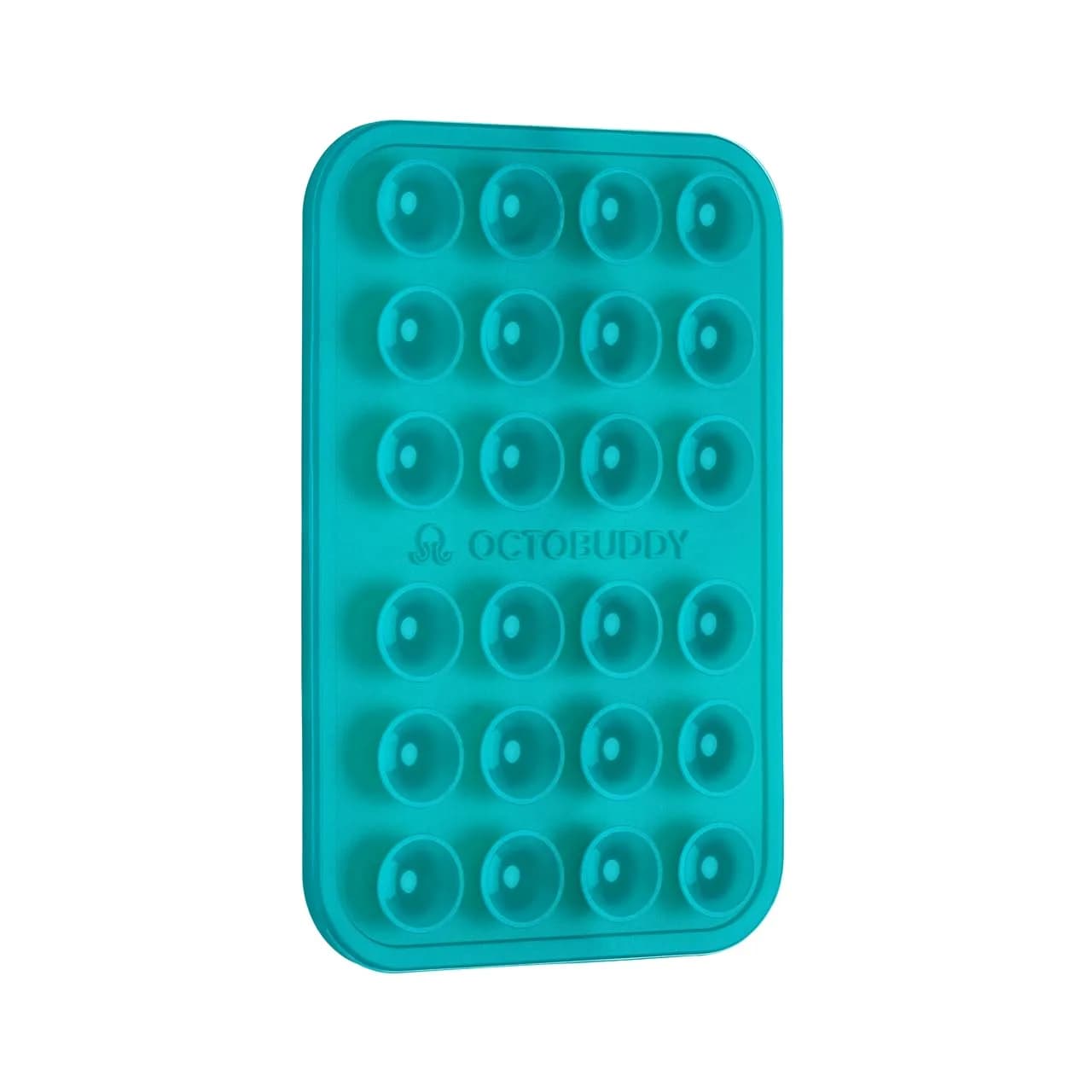 OCTOBUDDY Classic Silicone Suction Phone Case Adhesive Mount Turquoise Regular Size | 24 Suction Cups for Hands-Free Content Creation — Turquoise