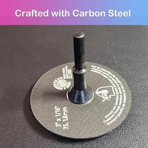 Crossarctic Cut-Off Wheel Mounting Mandrel Holder 3 Pack | 3/8" & 1/4" Arbor Hole with 1/4" Shaft Stem for Die Grinder Rotary Tools thumbnail 5