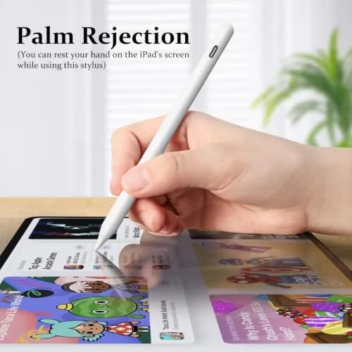 MEKO Stylus Pen for iPad 2018-2026 | Palm Rejection & Fast Charge (1 Pack, White) thumbnail 4