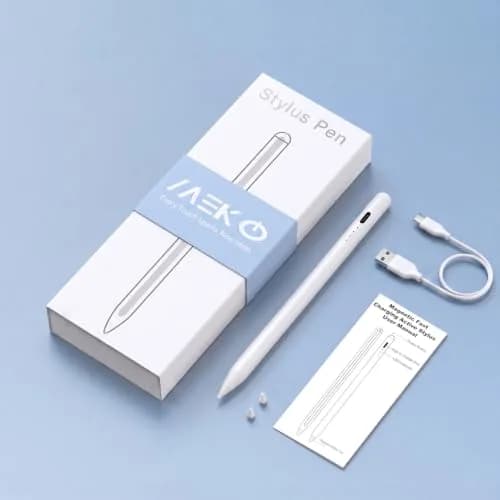 MEKO Stylus Pen for iPad 2018-2026 | Palm Rejection & Fast Charge (1 Pack, White) thumbnail 7