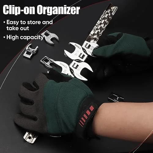 SHALL 3/8" Drive SAE Crowfoot Wrench Set, 11-Piece (9.5-25.4mm) | Access Tight Spaces thumbnail 4