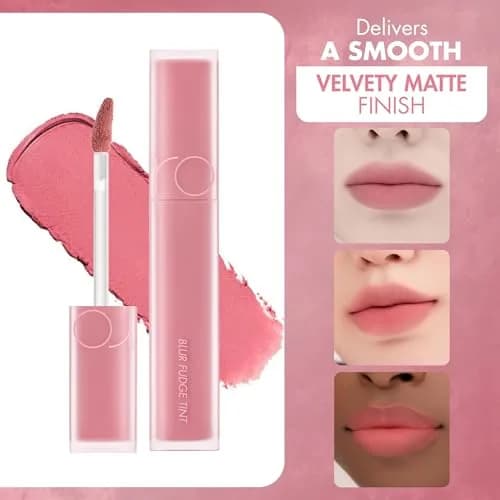 rom&nd Oveeer Blur Fudge Matte Lip Stain 0.17oz | Velvety, Long-Lasting, Hydrating thumbnail 5