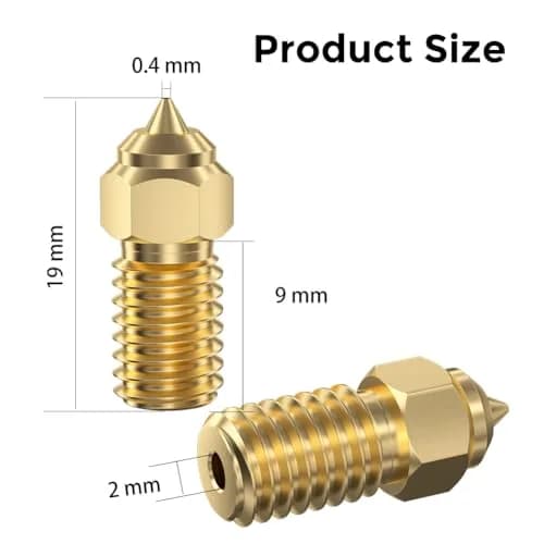 Creality Ender 3 V3 SE Nozzles 0.4mm 5PCS Brass | High-Speed 3D Printer Accessories for Ender 5 S1/Ender 7 thumbnail 6