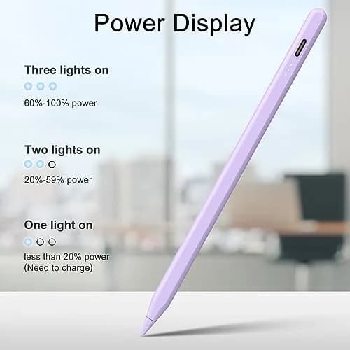 DIGIROOT Stylus Pen for iPad | Fast Charge, Palm Rejection, Compatible with 2018-2025 iPad Models thumbnail 4