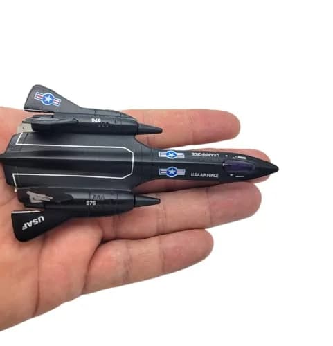 Zugar Land Die-Cast Pullback Stealth Bomber Models (4.25"-5.25") SR-71 Blackbird, F-22 Raptor, F-117 Nighthawk, B2 Bomber | Realistic Military Aircraft Replica thumbnail 3