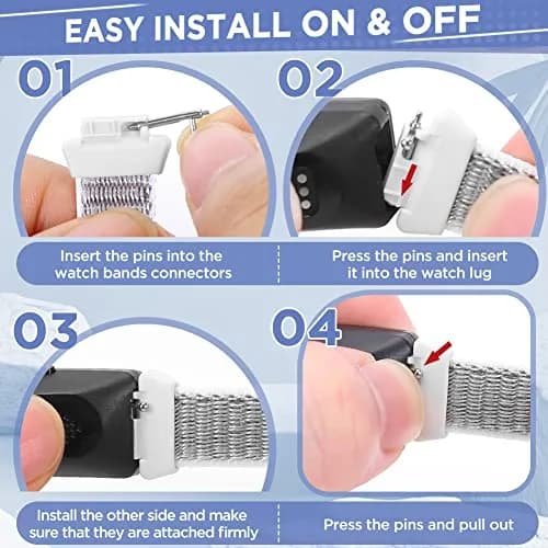 WNIPH Nylon Bands for Fitbit Inspire 3/2/HR/Ace 3/2 160-210mm (3-Pack) | Breathable Sport Replacement Straps thumbnail 5