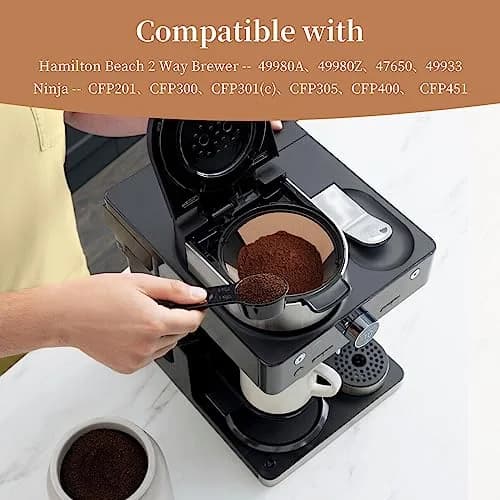 Nraxiot Gold 2pcs Coffee Filter | Reusable No.4 Cone Filter for Ninja thumbnail 3