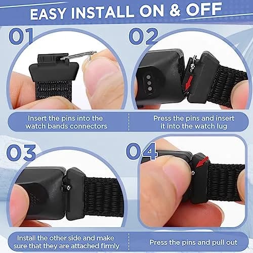 WNIPH Nylon Bands Compatible for Fitbit Inspire 3/2/HR/Ace 3/2 3-Pack | Adjustable Sport Replacement Straps 2cm (0.79in) thumbnail 5