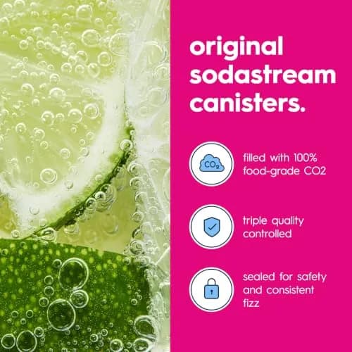 SodaStream 3 x 60L Pink Quick Connect CO2 Cylinders | Makes Up to 180 Liters Sparkling Water thumbnail 7