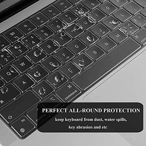 EooCoo Crystal Clear Hard Case for MacBook Air 15 inch M2-M5 (2023-2026) | Includes Keyboard Cover & Screen Protector thumbnail 7