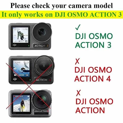 ULBTER Screen Protector for DJI OSMO Action 3 + Lens Cap Cover | 9H Tempered Glass & Dust-Resistant (70-120 chars) thumbnail 3