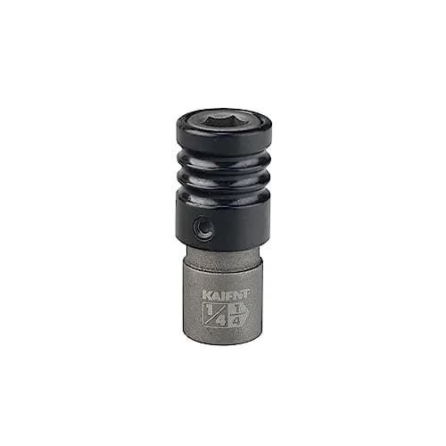 KAIFNT 1/4-inch Drive to 1/4-inch Hex Bit Holder Socket | Quick Change Impact Adapter, Chrome Vanadium Steel thumbnail 1