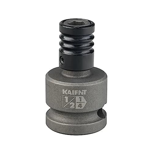KAIFNT Impact Grade 1/2-inch Drive to 1/4-inch Hex Bit Holder Socket | Quick Change Adapter for Impact Wrenches thumbnail 1