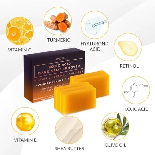 VALITIC Kojic Acid Dark Spot Remover Soap Bars 156g (5.5 oz) | Japanese Complex for Even Tone thumbnail 5