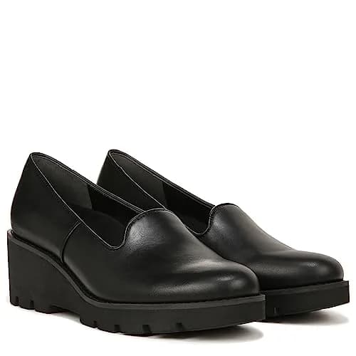 Vionic Women’s Aster Willa Wedge Dress Shoes Black Leather 8.5 Medium | Supportive Arch Support Orthotic thumbnail 4