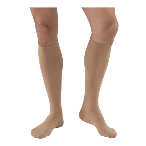 JOBST Relief 20-30 mmHg Compression Stockings Knee High Beige Medium | Support for Tired, Swollen Legs thumbnail 1