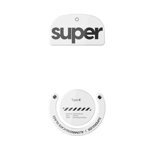 Pulsar Gaming Gears Superglide Type-C Skates for GPro X Superlight 1, White | Micro-Textured Control Surface for Precise Gaming thumbnail 1