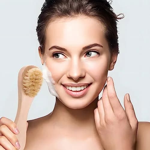 Kootinn Mini Dry Brush Natural Bristle Small Body Brush for Sensitive Areas | Exfoliating Facial & Skin Rejuvenation thumbnail 2