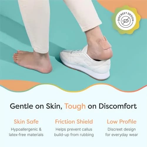 ZenToes U-Shaped Felt Callus Pads, 48 Count | Medical-Grade Felt Cushions for Foot Pain Relief thumbnail 4