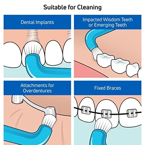 TePe Compact Tuft Toothbrush Single Tufted Brush End Orthodontic Toothbrush for Braces, Dental Implants, Denture Brush, Small Head, 2-Pack | Precision Cleaning for Hard-to-Reach Areas thumbnail 3