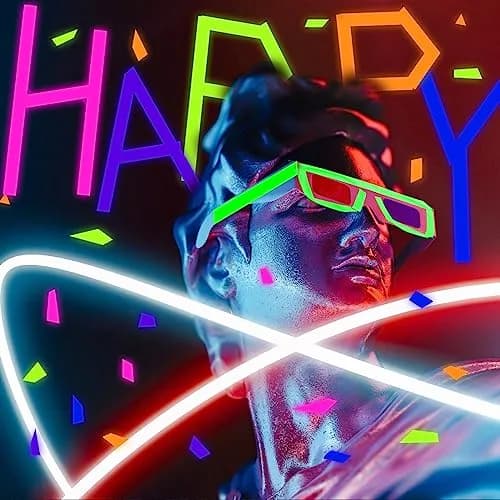 Whaline Neon Gaffer Cloth Tape 1 inch | Fluorescent Rainbow UV Blacklight Tape for UV Parties thumbnail 7