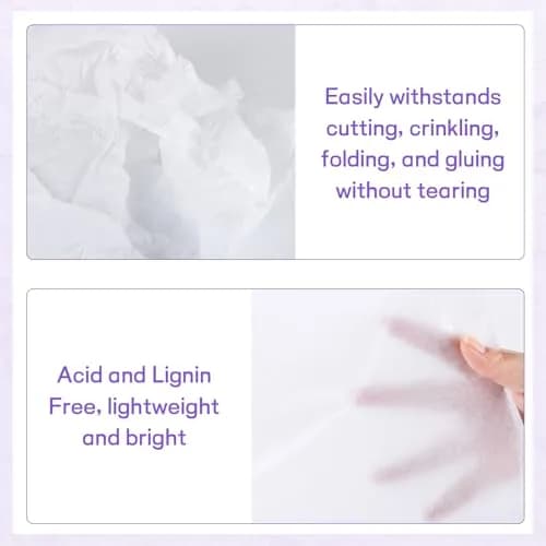 Simetufy White Tissue Paper 24 x 36 Inches (32 Sheets) | Acid-Free & Recyclable for Gifts & Crafts thumbnail 3