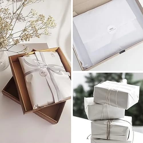 Simetufy White Tissue Paper Sheets 20x30 Inches (115 Sheets) | Archival Quality for Gifts & Crafts thumbnail 5