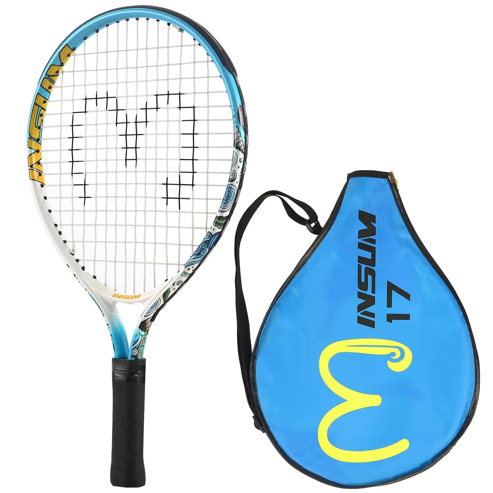 INSUM Junior Tennis Racket 17 Inch | Lightweight Aluminum, Beginner-Friendly - main product image