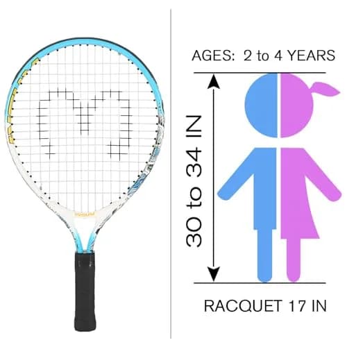 INSUM Junior Tennis Racket 17 Inch | Lightweight Aluminum, Beginner-Friendly thumbnail 7