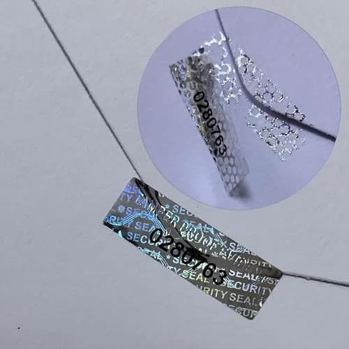 TLK&FBB Tamper Proof Hologram Labels 280 Pieces | Sequential Numbering, Silver thumbnail 5