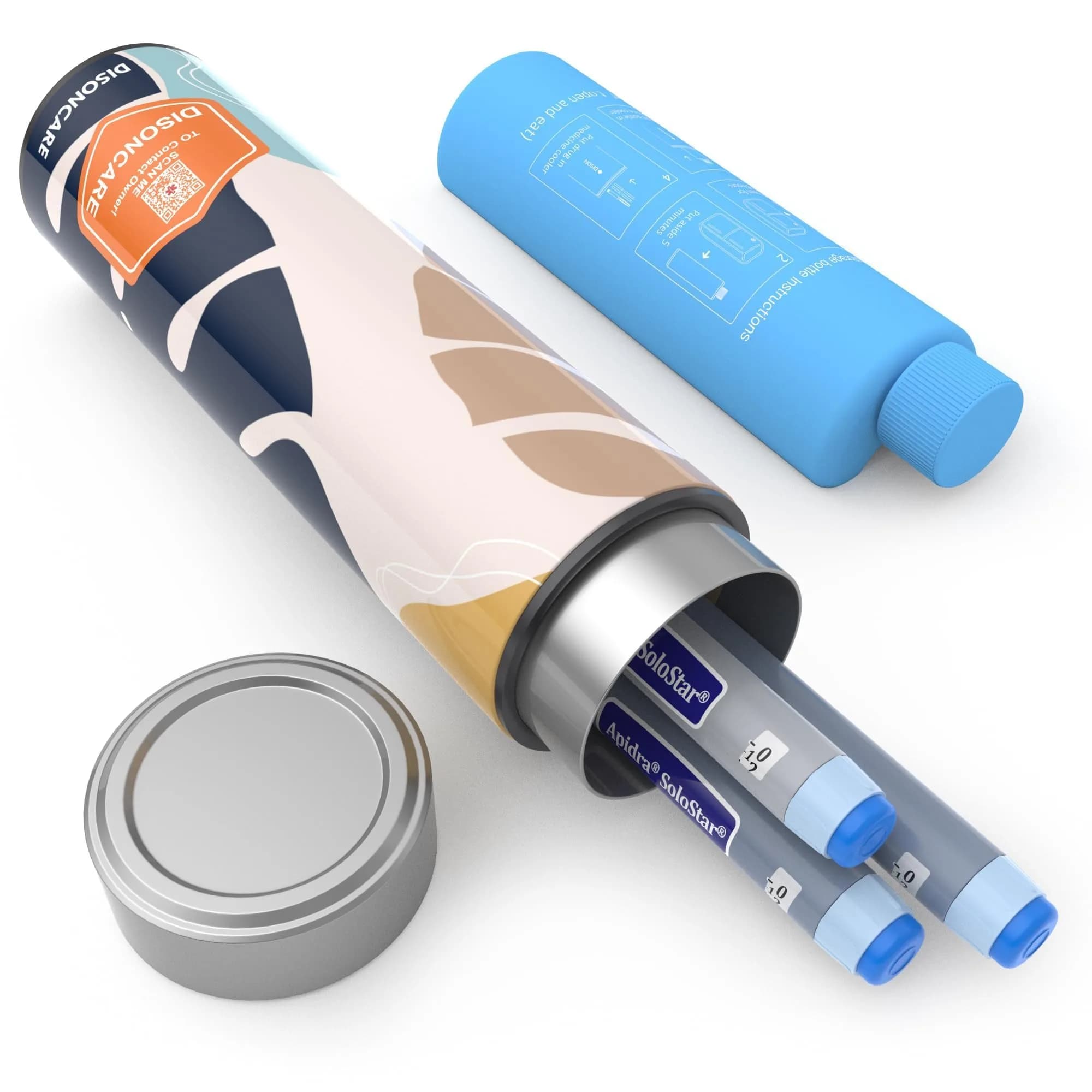 DISONCARE Odyssey Insulin Pen Cooler Travel Case 60H Cold 2-3 Pens | TSA Approved Diabetic Medicine Bag - main product image