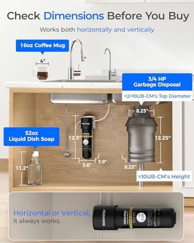 Waterdrop 10UB-CM Under Sink Water Filter System 950 Gallons (3596 Litres) | NSF/ANSI 42 Certified Chloramine Reduction thumbnail 6