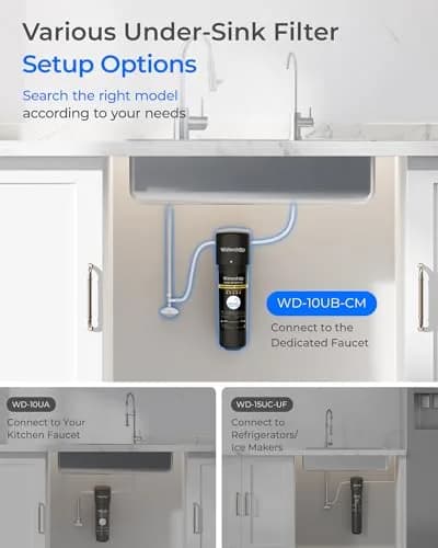 Waterdrop 10UB-CM Under Sink Water Filter System 950 Gallons (3596 Litres) | NSF/ANSI 42 Certified Chloramine Reduction thumbnail 9