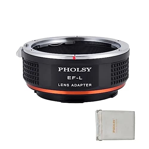 PHOLSY Lens Mount Adapter Compatible with Canon EF Lens to Leica L Camera | Precise, Durable & Image-Quality Preserving thumbnail 1