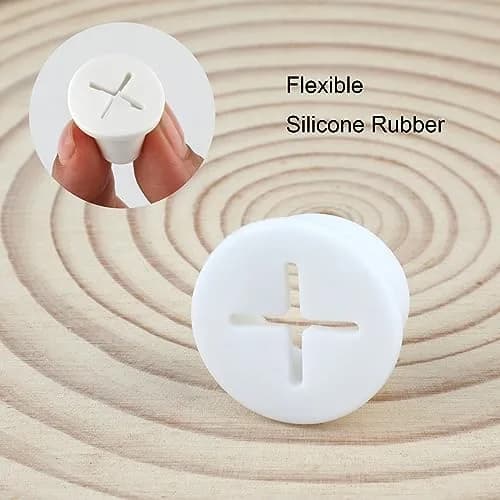 KITANIS Desk Grommet 3/4 Inch Silicone Cable Hole Cover | Durable, Easy Install, Wire Management thumbnail 3