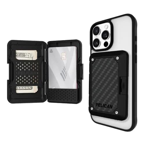 Pelican MagSafe Wallet with RFID Blocking for Cards and Cash - Black | Shields Your Cards from Digital Threats thumbnail 1
