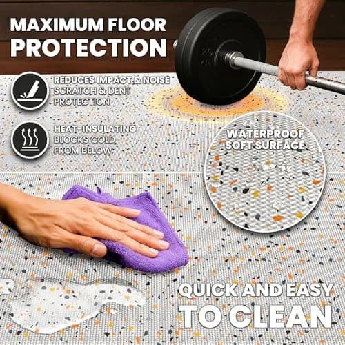 BeMaxx Gym Mats Set - EVA Interlocking Foam Floor Tiles 18 pcs | Anti-Fatigue Workout Mat Puzzle thumbnail 7