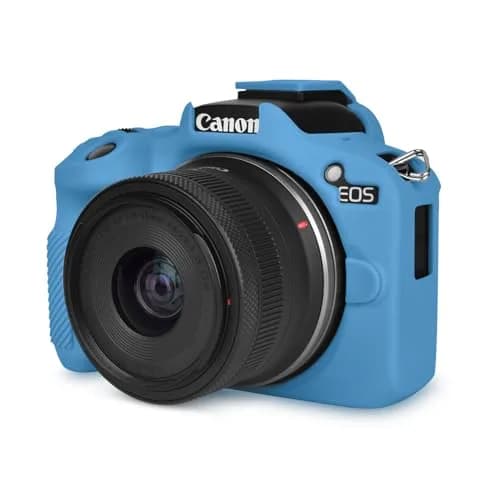 Rieibi EOS R50 Camera Case Blue | Soft Silicone Protective Grip for Canon EOS R50 Vlogging Camera thumbnail 1