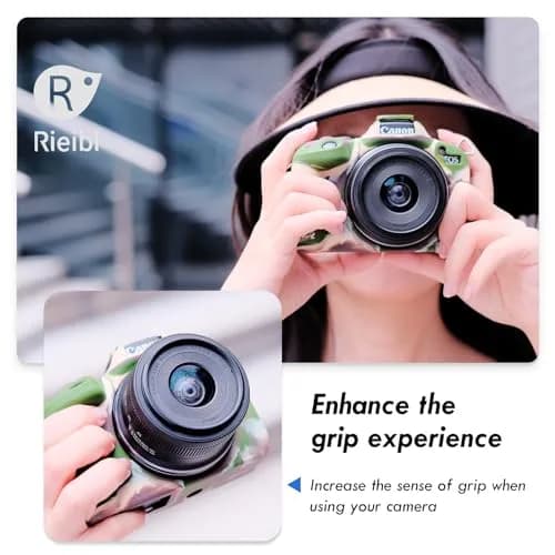 Rieibi EOS R50 Camera Case for Canon EOS R50 | Soft Silicone Protective Body Skin with Enhanced Grip & Precise Cutouts thumbnail 7