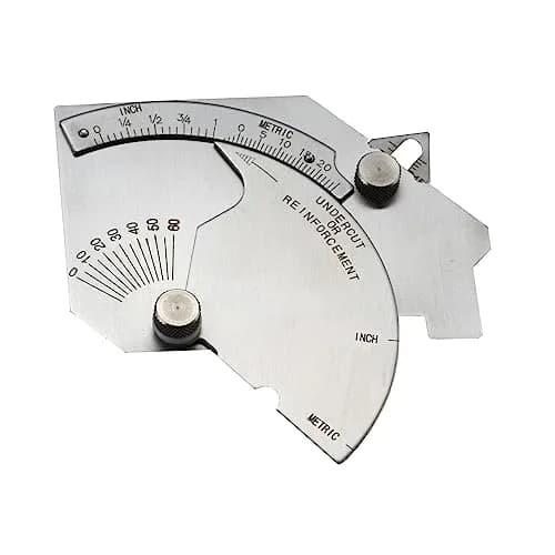 RIVERWELD Bridge Cam Gauge Welding Inspection Depth of Undercut 50mm (2") | Measures Weld Undercut, Pitting, Fillet Size & Misalignment thumbnail 2