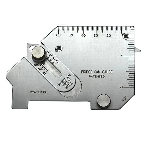 RIVERWELD Bridge Cam Gauge Welding Inspection Depth of Undercut 50mm (2") | Measures Weld Undercut, Pitting, Fillet Size & Misalignment thumbnail 3