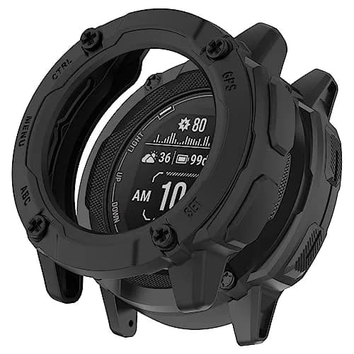 TenCloud 3 Pack Instinct 2X Watch Case | Compatible with Garmin Instinct 2X/2X Solar Tactical Edition, Black thumbnail 2