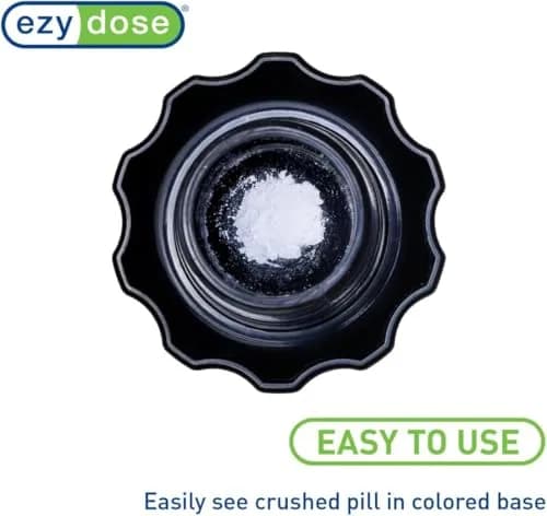 EZY DOSE Large Black Pill Crusher & Tablet Grinder with Storage Compartment | Arthritis Foundation-Endorsed thumbnail 4