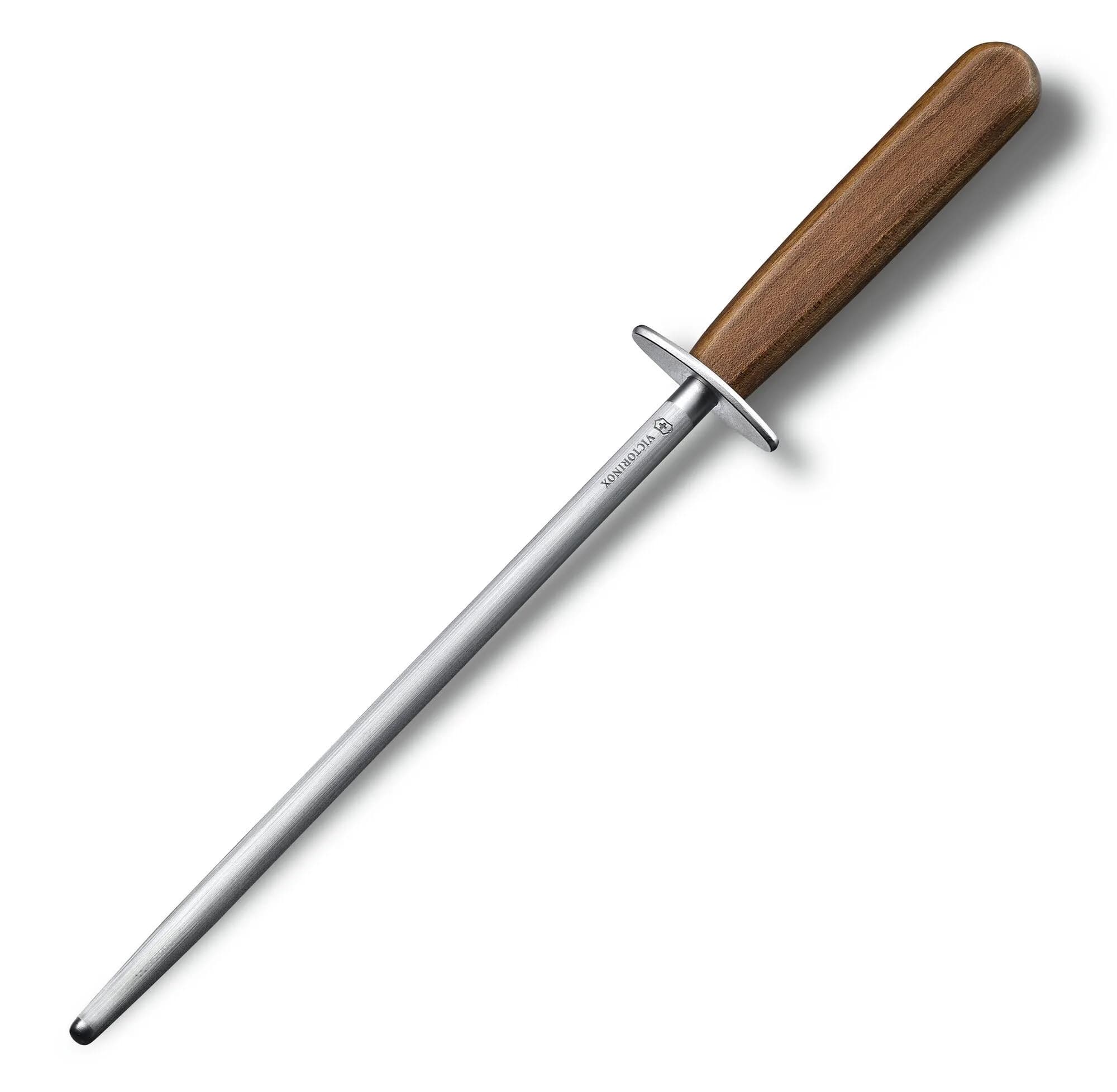 Victorinox Honing Steel 25.4 cm (10-Inch) with Black Plastic Handle | Maintains Knife Edge — Brown